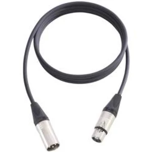 Mikrofonní XLR propojovací kabel AH Cables KM15FMBLK, 15.00 m, černá