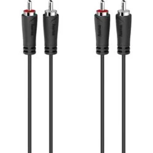Cinch audio kabel Hama 00205093, 5 m, černá