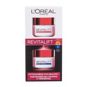 L´Oréal Paris Revitalift Duo Set darčeková kazeta denný pleťový krém Revitalift 50 ml + nočný pleťový krém Revitalift 50 ml na veľmi suchú pleť