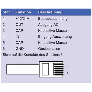 B + B Thermo-Technik senzor netesnosti 1 ks  UND 6P4 ST.   (d x š) 70 mm x 54 mm