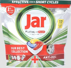Jar Platinum Plus All In One Kapsuly Do Umývačky Riadu, Citrón, 17 Kapsúl