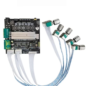 ZK-TB22P 2.1 Channel bluetooth 5.1 Audio Power Amplifier Board TWS Paring Interconnect 50W+50W+100W Potentiometer Extern