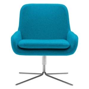 Tyrkysovomodré otočné kreslo Softline Coco Swivel