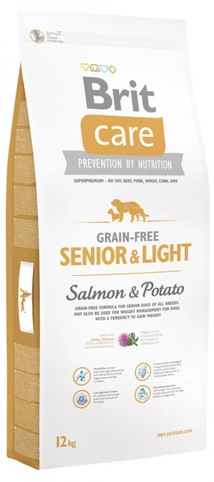 Brit Care Grain-free Senior&Ligh Salmon&Potato 12kg