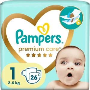 Pampers Premium Care Size 1 jednorázové pleny 2-5 kg 26 ks