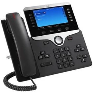 Systémový telefon, VoIP Cisco CP-8861-3PCC-K9= barevný displej antracitová