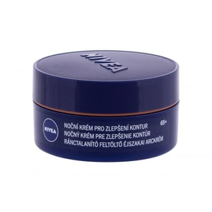 Nivea Anti Wrinkle + Contouring 65+ 50 ml noční pleťový krém na všechny typy pleti; na dehydratovanou pleť; proti vráskám; na rozjasnění pleti