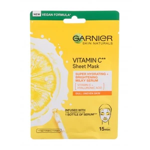 Garnier Skin Naturals Vitamin C 1 ks pleťová maska na normální pleť; na dehydratovanou pleť; na rozjasnění pleti; výživa a regenerace pleti