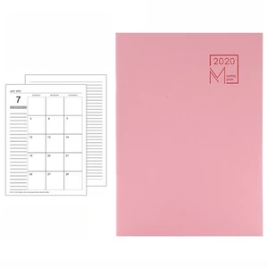 B5 2020 Year Schedule Notebook Calendar Monthly Planner Notepad Agenda Organizer Office School Stationery