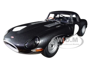 Jaguar Lightweight E Type Roadster RHD (Right Hand Drive) Dark Gray 1/18 Model Car by Autoart