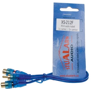 STUALARM RCA Y audio kabel BLUE BASIC line, 2xsamice, 1xsamec