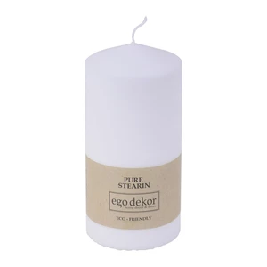 Biela sviečka Eco candles by Ego dekor Top, doba horenia 30 h