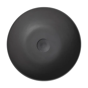 Antracitovosivé betónové umývadlo Sapho Formigo, ø 39 cm