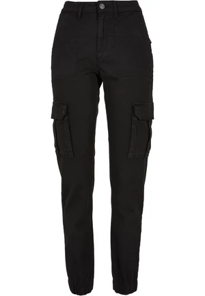 Dámské užitkové kalhoty z bavlněného kepru černé