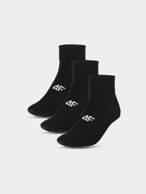 Pánské ponožky casual nad kotník (3-pack) - černé