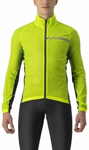 Castelli Squadra Stretch Jacket Electric Lime/Dark Gray 2XL Jacke