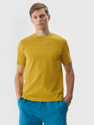 Pánské tričko s potiskem - žluté