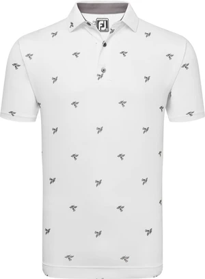 Footjoy Thistle Print Lisle White XL