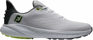 Footjoy Flex XP Mens Golf Shoes White/Black/Lime 43 Calzado de golf para hombres