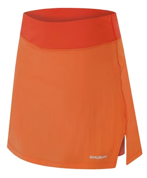 Husky Flamy L L, orange Dámská funkční sukně se šortkami