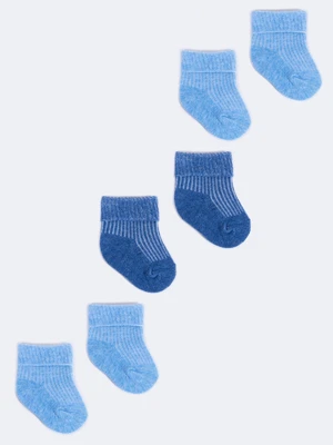 Yoclub Kids's 3Pack Boy's Turn Cuff Sock SKA-0009U-0000-004