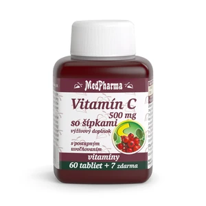 MEDPHARMA Vitamín C 500 mg so šípkami 67 tabliet