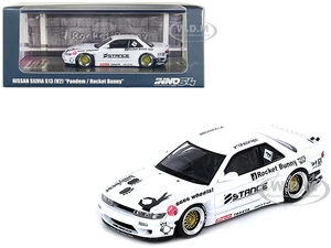 Nissan Silvia S13 (V2) RHD (Right Hand Drive) White "Pandem - Rocket Bunny" 1/64 Diecast Model Car by Inno Models