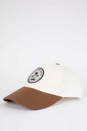 DEFACTO Men Color Block Cotton Cap Hat