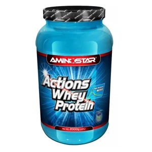 AMINOSTAR Whey protein actions 65% příchuť jahoda 2000 g