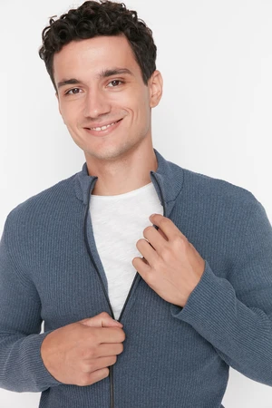 Cardigan da uomo Trendyol Zip detailed