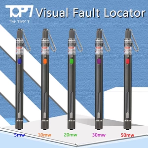 FTTH High Quality Visual Fault Locator Optical Fiber Cable Tester Tool 5/10/20/30/50MW VFL 2.5MM(SC/FC/ST) Interface