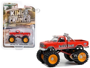 1989 Ford F-250 Monster Truck Red "Krimson Krusher" "Kings of Crunch" Series 13 1/64 Diecast Model Car by Greenlight