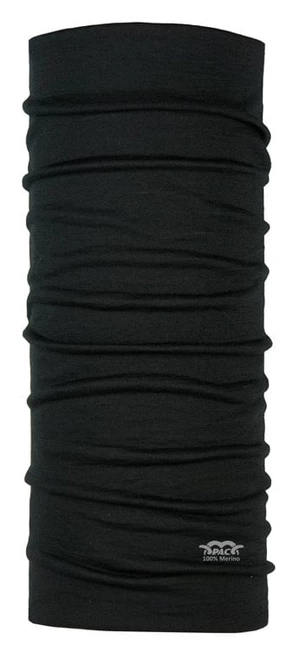 Neck warmer PAC MERINO WOOL Total Black