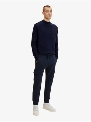 Dark Blue Men's Sweatpants with Tom Tailor Pockets - Men's