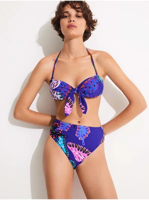 Blue patterned women's Swimwear Bottoms Desigual Alana I - Women