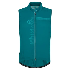 Men's cycling vest KILPI FLOW-M turquoise