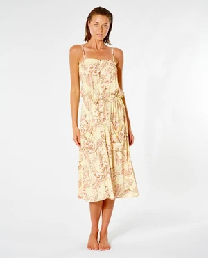 dress Rip Curl PLAYABELLA MIDI DRESS Light Yellow