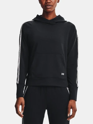 Under Armour MIkina Rival Terry Taped Hoodie-BLK - Women's