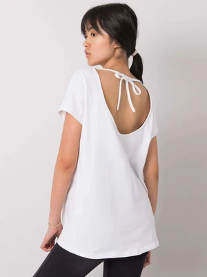 Women's white monochrome T-shirt