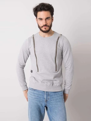 Men's Grey Cotton Sweatshirt