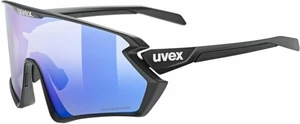 UVEX Sportstyle 231 2.0 P Black Matt Polavision Mirror Blue Fahrradbrille