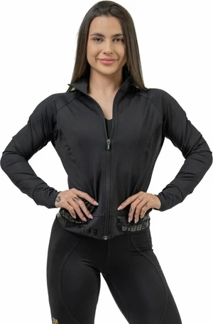 Nebbia Zip-Up Jacket INTENSE Warm-Up Black XS Sudadera fitness