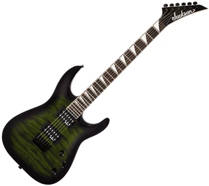 Jackson JS Series Dinky Arch Top JS32Q DKA HT AH Transparent Green Burst Guitarra eléctrica