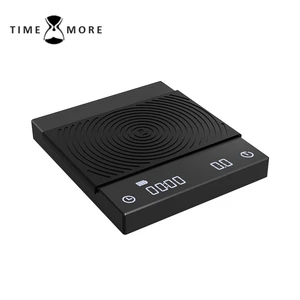 TIMEMORE Basic Plus Black Mirror Pour Over Coffee and Espresso Scale Basic+ Electronic Scale Auto Timer Kitchen scale 0.1g / 2kg