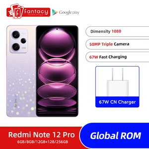 Global ROM Xiaomi Redmi Note 12 Pro 5G 128GB / 256GB Dimensity 1080 Octa Core 6.67" OLED Display 5000mAh Battery 67W