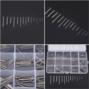 150pcs 3 Types Stainless Steel Cotter Pin Assortment Kit M1 M2 M3 with Storage Box