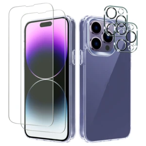 4 in 1 Tempered Glass Screen Protector Camera Lens Protective For IPhone 11 12 13 14 Pro Max