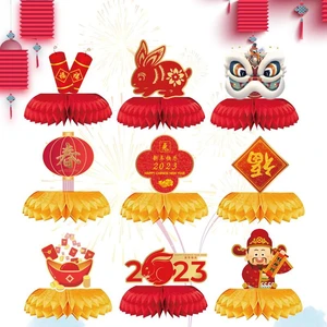 Chinese New Year Honeycomb Centerpieces Chinese New Year Honeycomb Decorations Happy New Year Red Table Topper For Spring