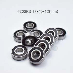 Bearing 1pcs 6203RS 17*40*12(mm) free shipping chrome steel Rubber Sealed High speed Mechanical equipment parts