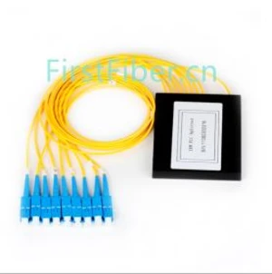 1 x 16 SC APC UPC Cassette Type PLC Splitter,G657A Fiber, with Plastic ABS Box Package